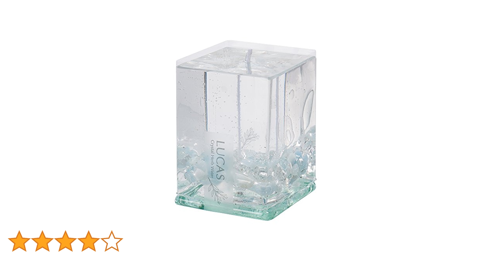 浄化！アメジストとアクアマリンだけのジェルキャンドル！綺麗！ Amazon | LUCAS ホワイトセージ&天然石 浄化 キャンドル